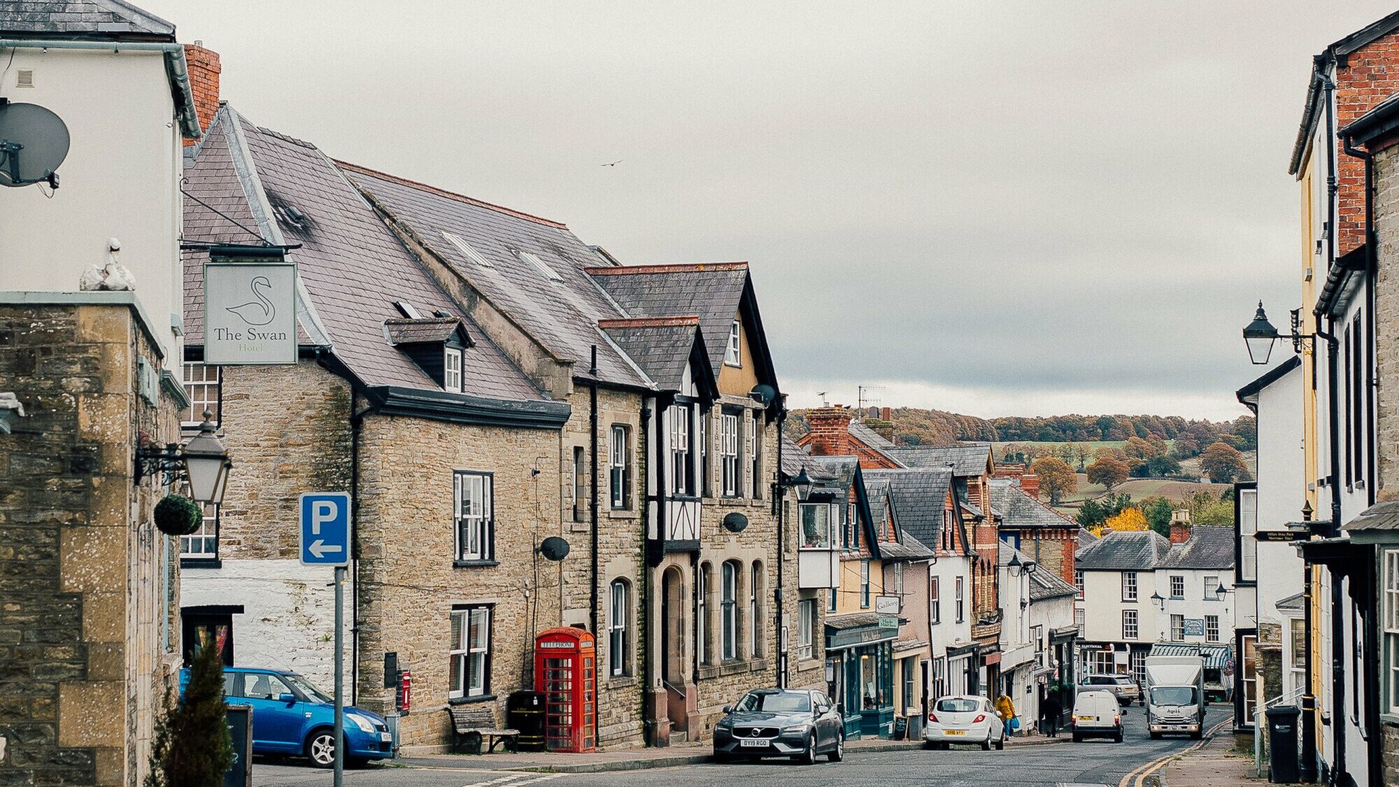 Kington is full of black and white buildings 