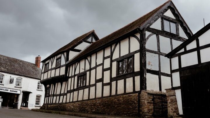 Some of Weobley's black and white houses 
